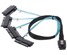 Mini Sas Sff-8087 į 4x Sff-8482 Sas/sata kabelis 100cm