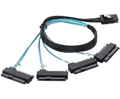 Mini Sas Sff-8087 į 4x Sff-8482 Sas/sata kabelis 100cm