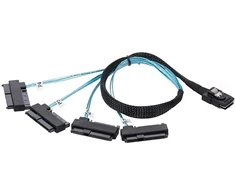 Mini Sas Sff-8087 į 4x Sff-8482 Sas/sata kabelis 100cm