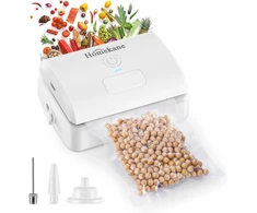 Mini vakuuminis sandariklis, Homekane vakuuminis sandariklis, rankinis vakuuminis sandariklis įkraunamas, mini folijos sandariklis su įmontuotu pjaustytuvu, 5-in-1 automatinis maisto sandariklis užkandžių plastikiniams maišeliams