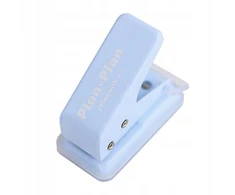 Mini vieno skylės perforatorius 6 mm skersmens popieriaus perforatorius, mėlynas