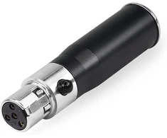 Mini Xlr 3-pin į 4-pin adapteris mikrofonams ir kameroms