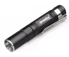 Mini zoom kišeninis led žibintuvėlis edc + baterija aaa
