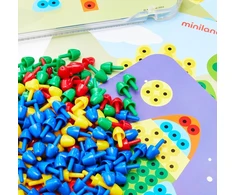 Miniland 50.31804 lagaminas su kaiščiais 240, įvairiaspalvis