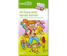 Minilük Aš džiaugiuosi eidamas į mokyklą 1: Parengiamieji skaitymo mokymosi pratimai