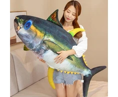 Minkšta žuvies pagalvė "tunas" pliušinė, 60cm
