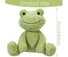 Minkštas pliušinis varlės žaislas vaikams, 25 cm