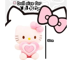 Minkštas žaislas katytė, 30 cm, pliušinė lėlė vaikams