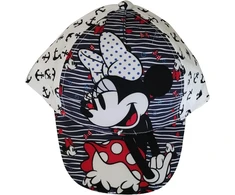 Minnie Mouse vaikiška kepuraitė su bangu ir inkaru, balta