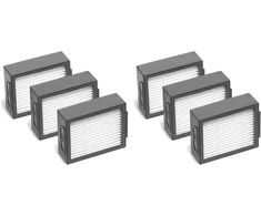 Mirtux 6 vnt. suderinamų Roomba E5 / i7 / e5154 / e5158 filtrų keitimo rinkinys, skirtas E5 / E6 / i7 / Plus, filtro keitimo dalis su 3 filtrais
