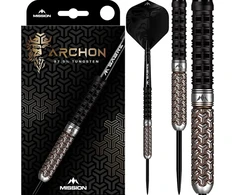 Mission Archon Juodas &amp; Bronze 97.5% plieninės smiginio strėlės 22 g