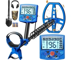 Miyay metalo detektorius suaugusiems, atsparus vandeniui, lengvas aukso metalo detektorius su lcd ekranu, pinpoint &amp; disc &amp; notch &amp; all metal 5 režimai, baterija įtraukta, rankena reguliuojama iki 153 cm