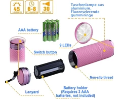 Mizikuu Mini Led žibintuvėlis, 6 vienetai aliumininis vaikiškas žibintuvėlis itin ryškus vandeniui atsparus su virvele mažos dovanėlės vaikų gimtadienio vakarėliui stovyklavimui žygiams ekstremalioms situacijoms