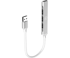 Mobility Lab Ml314013 - plonas usb šakotuvas 4usb 2.0 - plug and play, 4 usb prievadai, greitas duomenų perdavimas, plonas dizainas, aliuminio apdaila, suderinamas su macos ir windows