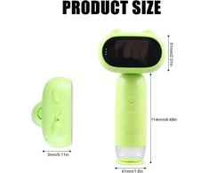 Mobilus telefono mikroskopas vaikams, 1000x skaitmeninis mikroskopas su 2.0 colių ips ekranu, nešiojamas kišeninis mikroskopas su 8 led, usb įkraunamas belaidis rankinis mikroskopas vaikams, dovanos