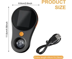 Mobilus telefono mikroskopas vaikams, 2.0 colių ips ekranas 500x nešiojamas kišeninis mikroskopas, didinamojo stiklo mikroskopas, mini skaitmeninis mikroskopas lauke su 8 led, įkraunamas, skirtas atradimams