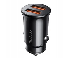 Mcdodo galingas greitas automobilinis įkroviklis telefonui mažas 2x usb 2.4a 12w