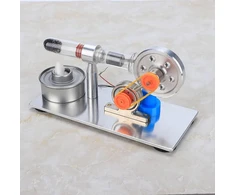 Modelis karšto oro stirlingo variklis, stirlingo variklio modelis, fizikos mokslo laboratorijos mokymo priemonė su nerūdijančio plieno konstrukcija draugams ir šeimai