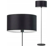 Moderni juoda Led grindų lempa su E27 gaubtu