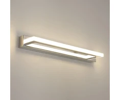 Modernus Led sieninis šviestuvas voniai chromas 9w 4500k 900 lm