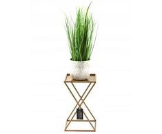 Modernus metalinis stovas gėlėms Jak-pol, 40 cm, auksinis