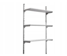 Modulinė lentyna 3 lentynos 100x30cm, 100x240cm, chromas