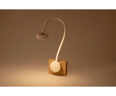 Lova Modus Soft Touch Balta led lempa lovūgalio miegamajam su usb