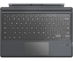 Moko surface pro 6/4 / pro 3 / surface pro 2017 type cover, belaidė bluetooth klaviatūra su dviem mygtukų valdymo panele, įmontuota įkraunama baterija, pilka
