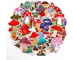 Molain lipdukai su grybais, 100 vnt., mieli animaciniai lipdukai, vandeniui atsparūs lipdukai, grybų grafiti lipdukai nešiojamam kompiuteriui, riedlentei, vandens buteliams, kompiuteriui, telefonui, gitarai