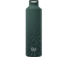 Monbento - Jungle pietų dėžutės rinkinys - metalinė pietų dėžutė mb sense, izoterminis vandens butelis mb steel 500 ml - natūralus raštas - be bpa - žalia