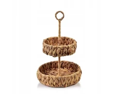 Mondex Dekoratyvinė patera iš vandens hiacinto 31 cm, boho stiliaus