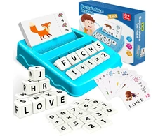 Montessori kortelių žaislas, mokymasis skaityti, Jinxful žaislas vaikams nuo 3 4 5 6 7 8 metų berniukams ir mergaitėms, lavinamieji žaidimai su raidėmis nuo 3-8 metų, įgūdžiai, skaitymas
