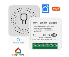 Montuojamas į dėžutę relė jungiklis lizdas wifi tuya smart