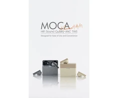 Moondrop Moca Tikros Belaidės Ausinės (tws) Bluetooth 5.4 patogiam naudojimui ir komfortui (pilkos)