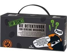 Vinilinė plokštelė Moses 30711 Top Secret detektyvo rinkinys, 12 viename detektyvo įrangos rinkinys slaptiems agentams, juodas