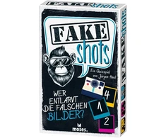 Moses. Fake Shots, greitas viktorina draugiškiems žaidimų vakarams, trivia žaidimas spėliojimo gerbėjams, viktorinos linksmybės su 150 klausimų, juokingas kortų žaidimas nuo 10 metų, juodas