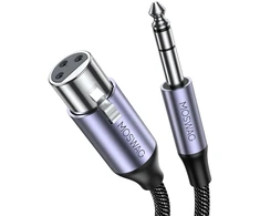Moswag 6.35mm Trs į Xlr Moteriškas Mikrofono Kabelis 1m