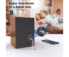 Moswag rca kabelis, 3.5 mm male į 2rca male stereo audio adapteris dvigubai ekranuotas paauksuotas koaksialinis kabelis nailono pynimo aux rca y kabelis išmaniesiems telefonams, mp3, planšetiniams kompiuteriams, garsiakalbiams, hdtv