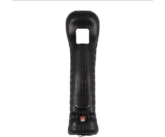 Motionplus konverterio adapteris, sensoriaus adapterio silikoninis dėklas, skirtas Wii nuotolinio valdymo pulto sensoriui, juodas + nuotolinio valdymo pulto silikoninis dėklas (juodas)