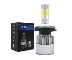 Motociklo keturračio led lemputė h4 16000lm s2 72w 12v 24v canbus su ventiliatoriumi 1vnt