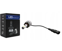 Motociklo keturračio led lemputė hb4 9006 16000lm s2 72w 12v 24v ventiliatorius 1vnt