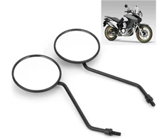 Motociklo veidrodėlis, šoninis veidrodėlis, motociklo veidrodėlis, galinio vaizdo veidrodėlis, 2 vnt., 8 mm galinio vaizdo veidrodėlis, universalus retro apvalus atbulinio vaizdo šoninis veidrodėlis, pakaitalas motociklui, elektriniam paspirtukui