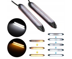 Motoledy Drl Flex Led dienos žibintai su tekančiu posūkiu +wow