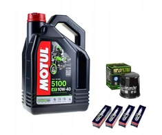 Motul alyva + filtras + žvakės Kawasaki Zx-9r 94-01 m.