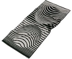 Möve Illusions Imprint vonios rankšluostis 67 x 140 cm 100% medvilnė Cashmere / Juodas