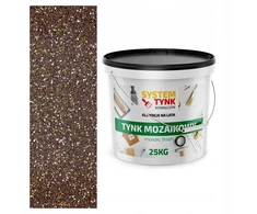 Mozaikinis tinkas tamsiai rudas dekoratyvinis tamsiai rudas M63 25 kg