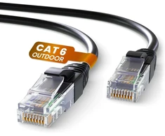 Mr. Tronic ethernet tinklo kabelis│patch kabelis│cat6, awg24, cca, utp, rj45, juodas