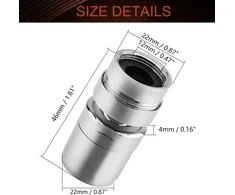 Mromax maišytuvo aeratoriaus antgalio atsarginė dalis, 1.9 cm skersmens vidinis sriegis, virtuvės aeratorius, galvanizavimo procesas, apsauga nuo purslų vonios kambariui, tualetui, virtuvei, kriauklei, maišytuvui, bidė, sidabrinis