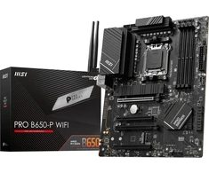 Pagrindinė plokštė Msi pro b650-p wifi motininė plokštė, atx - palaiko amd ryzen 7000 serijos procesorius, am5 - ddr5 atminties spartinimas 6400+mhz/oc, 2 x pcie 4.0 x16, 2 x m.2 gen4, wi-fi 6e