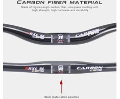 Mtb downhill vairas, pakeltas kalnų dviračio vairas anglies mtb rxl sl kalnų dviračio vairas riser 3k glossy 760 mm